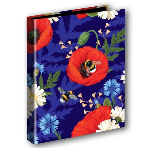 A4/2 ringbind Polske valmuer Blomster