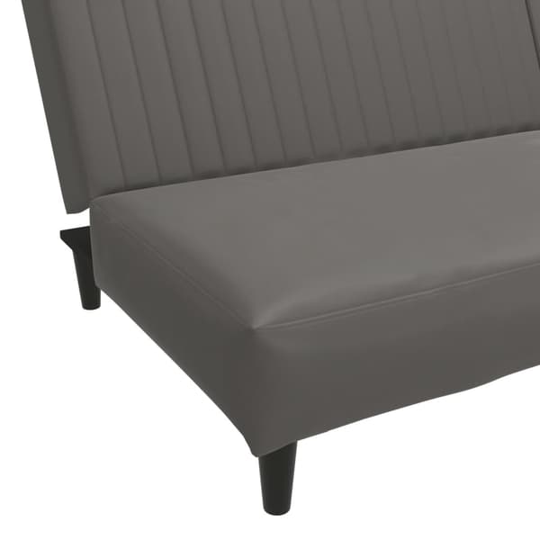 vidaXL 2-personers sofa, grå, kunstlæder