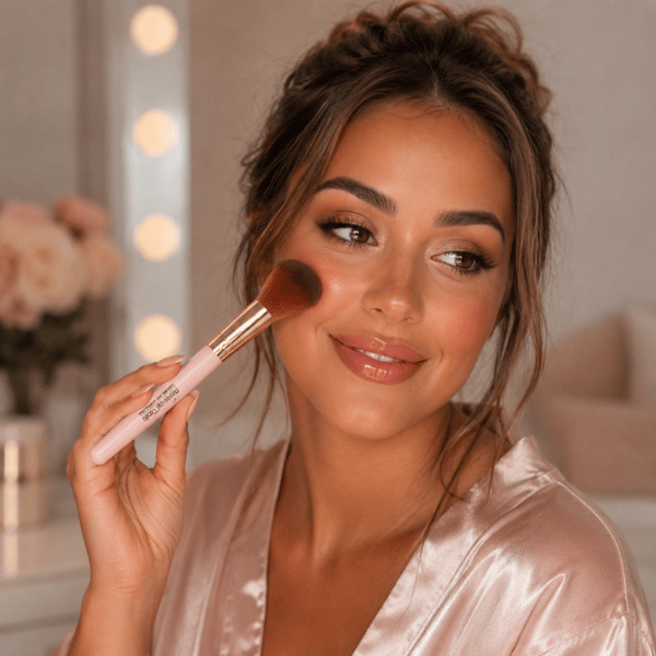 Makeupbørste til blush, bronzer, løs pudder og mineralfoundation
