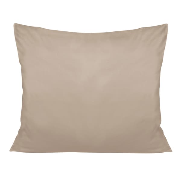 Örngott 70x80, 100% BOMULL satin, mörkbeige, slät