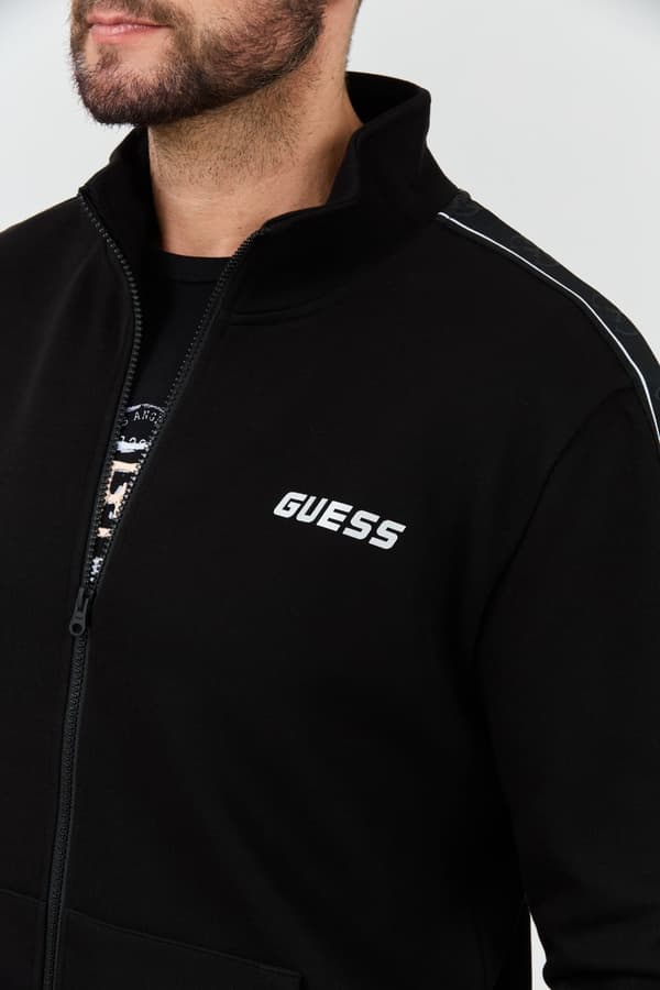 Guess Herre Sort Mickey Full Zip Sweatshirt L