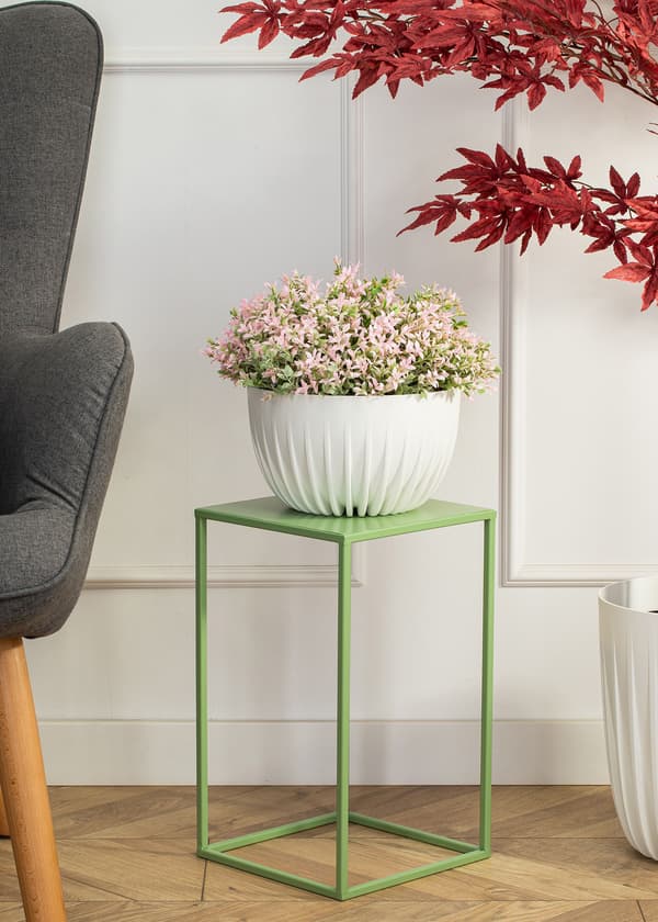 Vihreä seisova kukkateline 40 cm