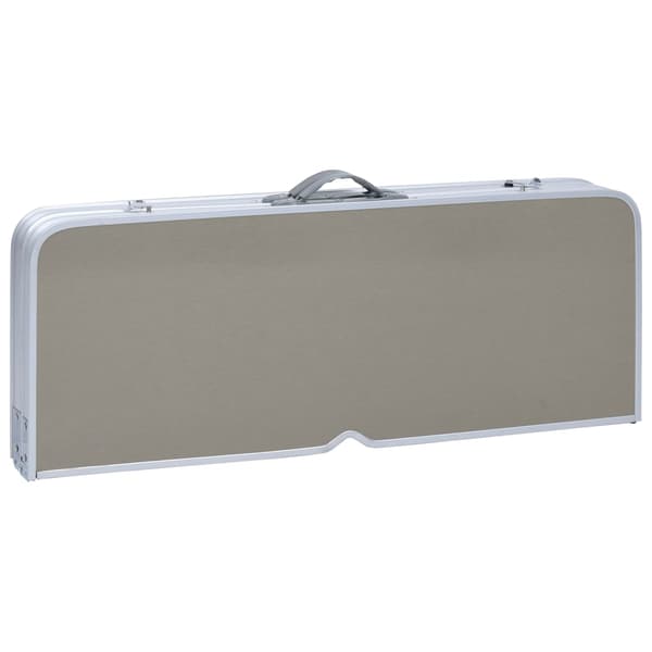 vidaXL foldbart campingbord med 4 sæder, stål, aluminium