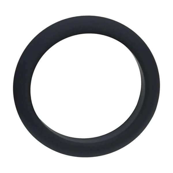 Bred O Silikone Penisring - L - 42mm - Sort