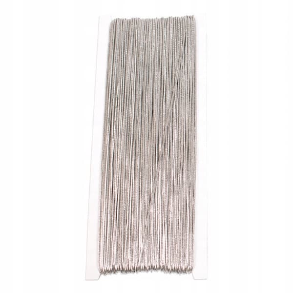 DIY Rund elastisk sølvsnor Ø1mm50m