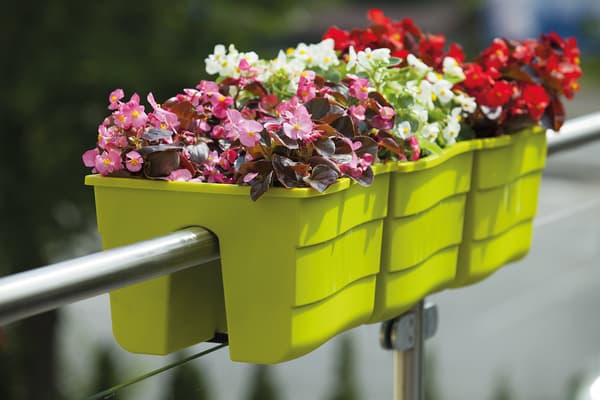 Wave 30 Railing Planter | Mørkegrøn