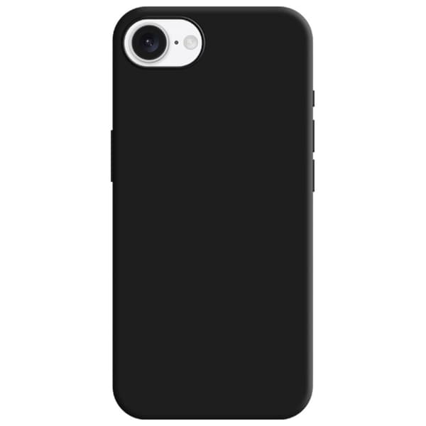 3MK silikonikuori iPhone 16e:lle, musta