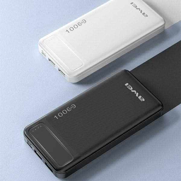 Powerbank AWEI P5K 10000mAh 2.1A 2xUSB sort