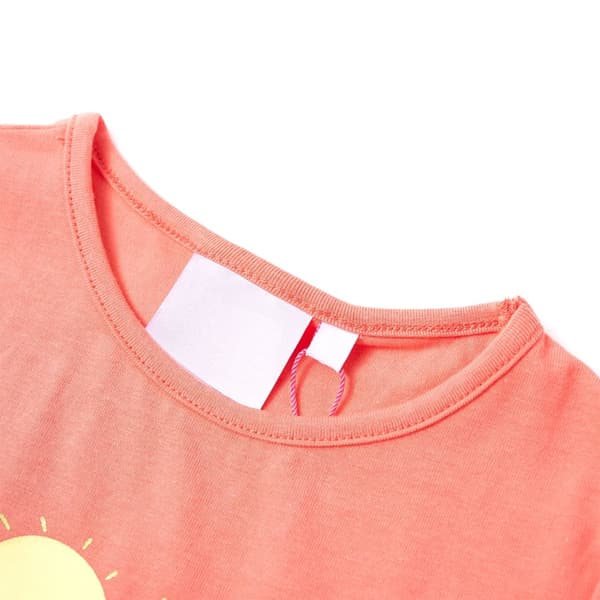 Barn-T-shirt, korall, 116