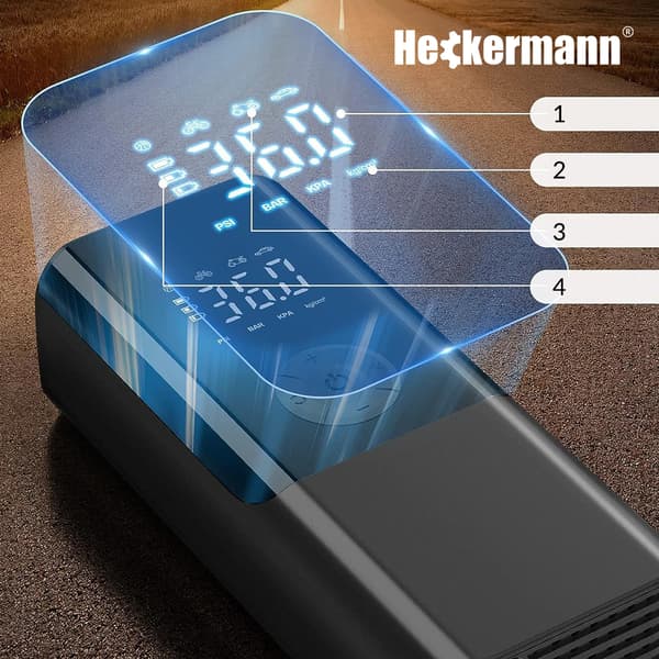 Heckermann CZK-3690 Trådlös Cykelpump