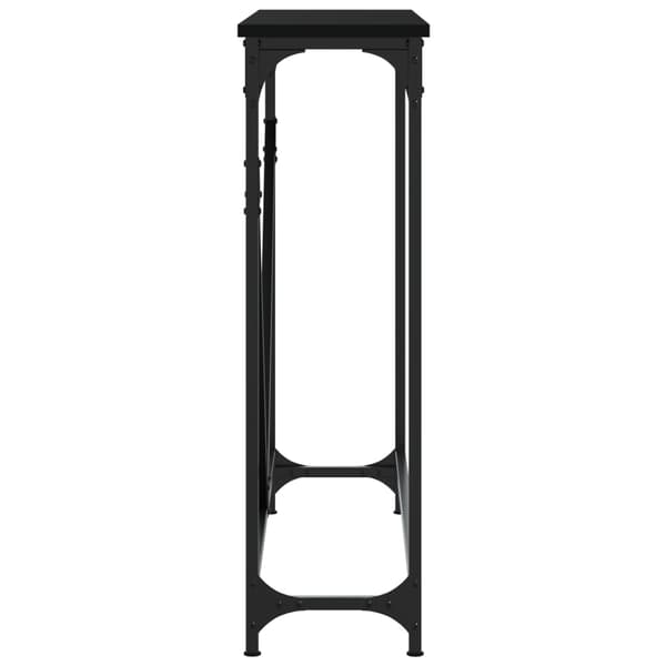 vidaXL konsolbord sort 102x22,5x75 cm