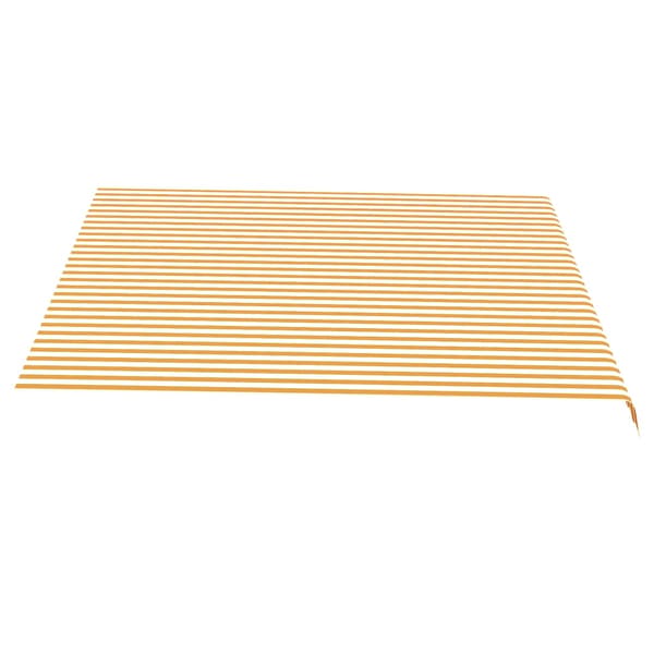 vidaXL Markistyg gul och vit 4x3,5 m