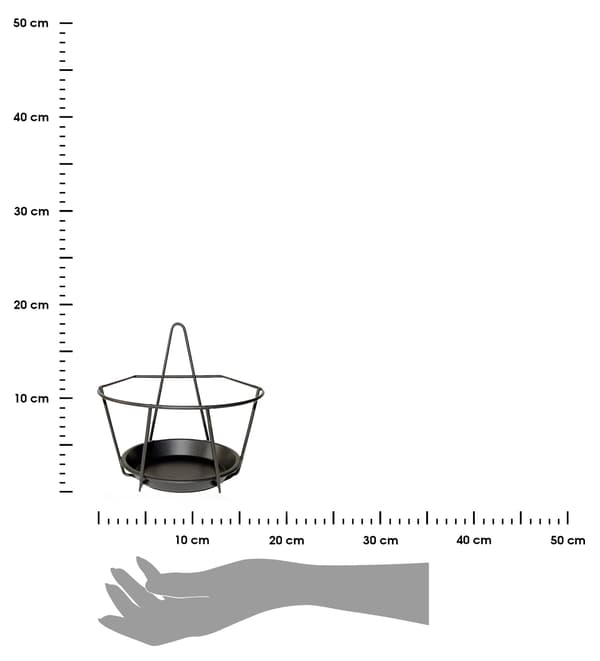 Geometriskt väggblomsställ 17xh17cm