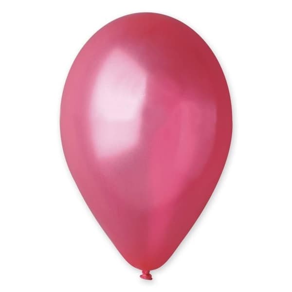 Metalliska ballonger röda 25cm 100 st.