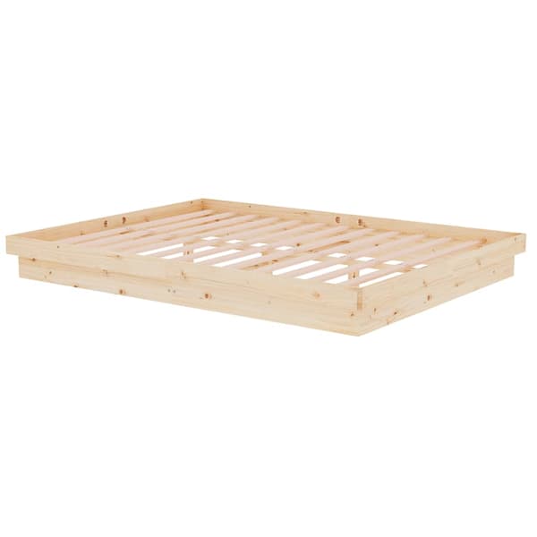vidaXL Sängram massivt trä 150x200 cm