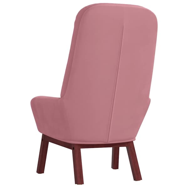 vidaXL Fåtölj, rosa, klädd i sammet