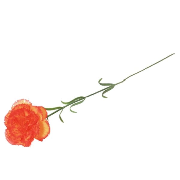 Enkelt orange nellike 46 cm