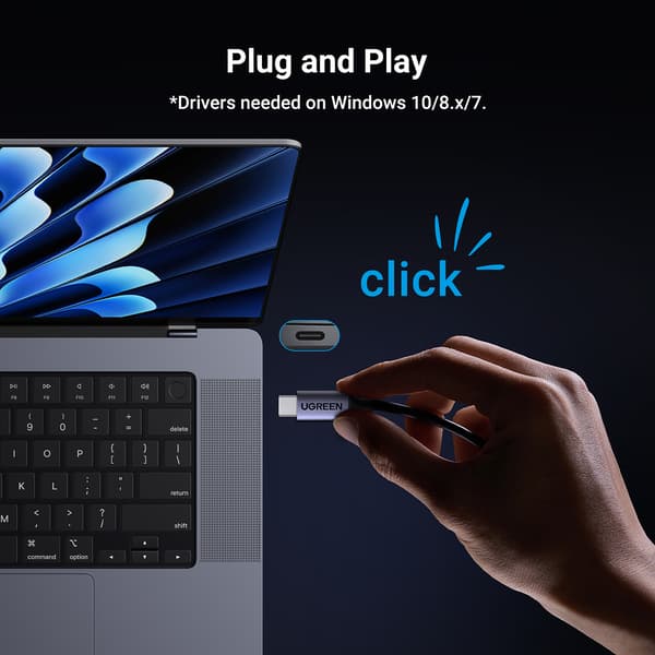 Adapter Ethernet Netværkskort USB-C - RJ45 2.5G Grå