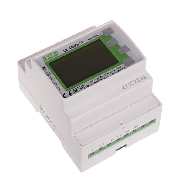 Trefaset tovejs mellemmåler, semi-indirekte, Modbus RTU, 100(5)A.