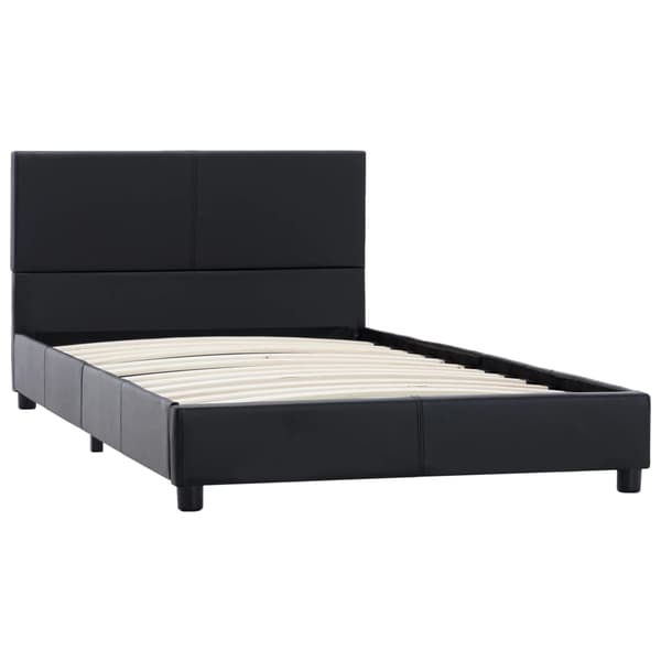 vidaXL sengestel sort kunstlæder 100 x 200 cm