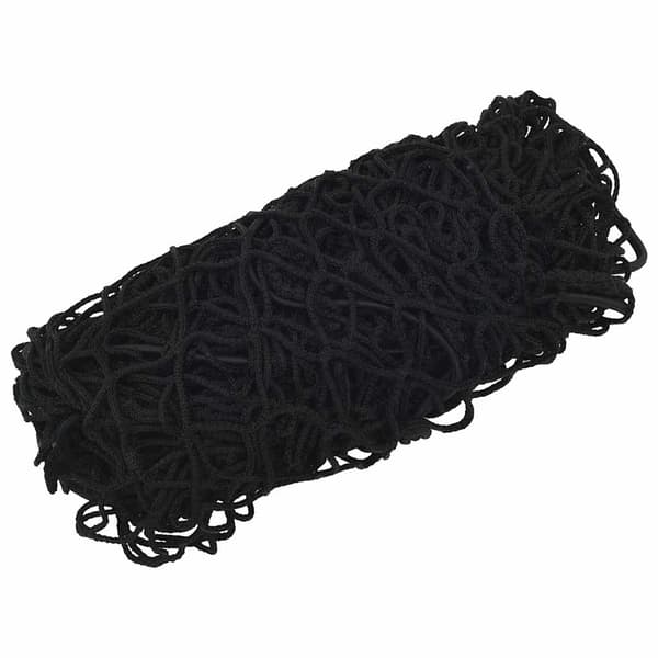 vidaXL Trailernet med elastisk reb sort 2,1x1,25 m PP