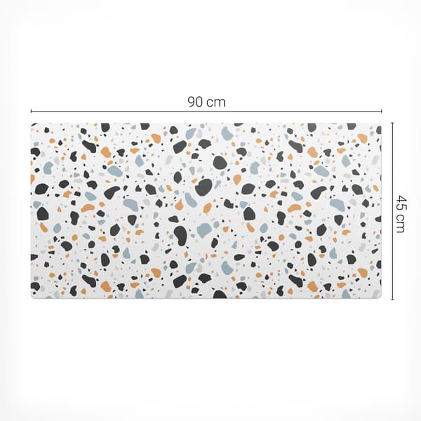 Modern vinyltangentbordsmåtte Terrazzo Abstrakt 90x45 cm