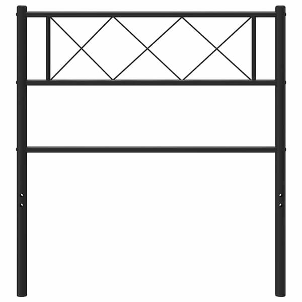 vidaXL metalsengegavl sort 90 cm