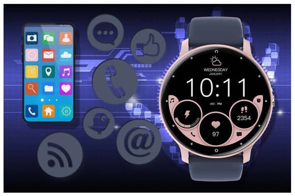SMARTKLOCKA UNISEX GRAVITY GT1-7 PRO - BLUETOOTH-SAMTAL, EXTRA REM (sg027g)