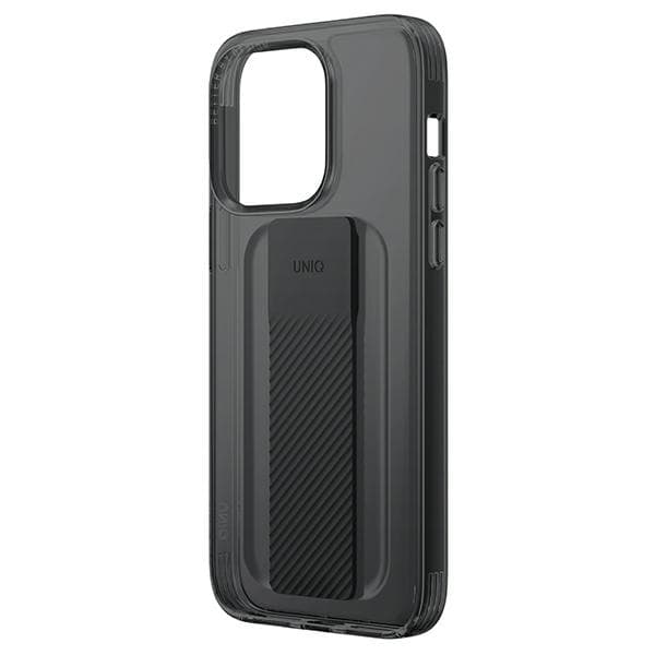 UNIQ Heldro Mount-cover med stativ til iPhone 14 Pro Max, grå