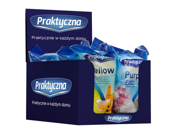 PRAKTISK BADSVAMP GUL - DISPLAY 10 ST