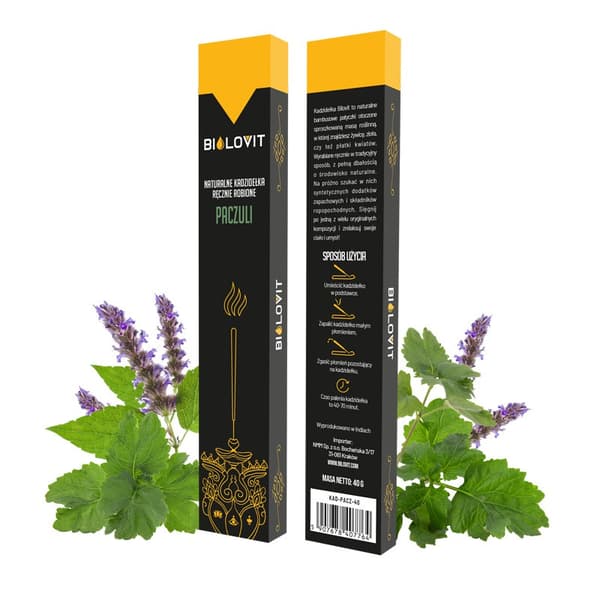 Naturlige røgelsespinde med patchouliduft - 40 g