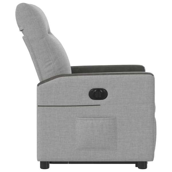 vidaXL Elektrisk lyftande massagefåtölj, vilstol, grå