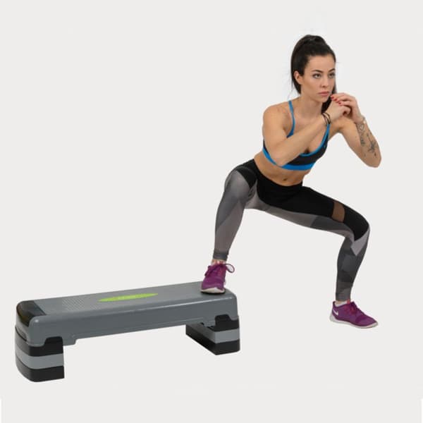Aerobic step grå og sort AS005 HMS
