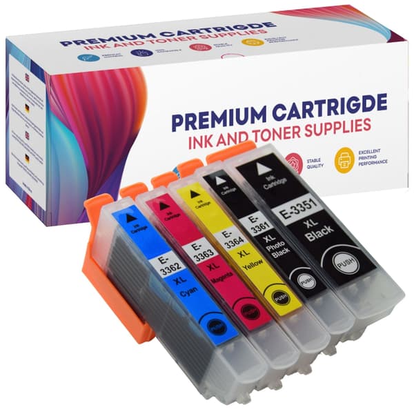 5x blæk til Epson GP-E3365XL CMYK