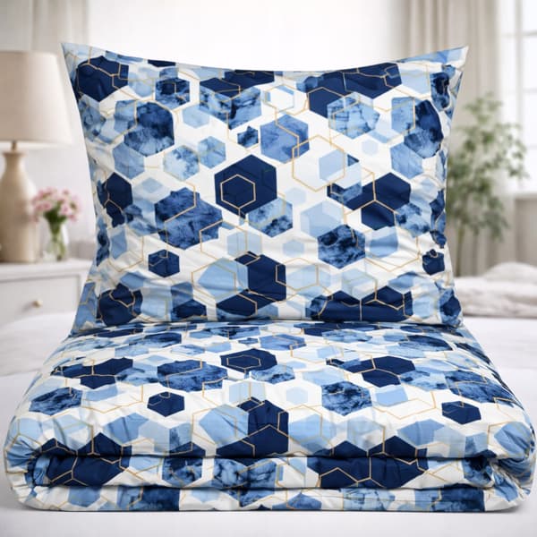 Sengesæt 200x220 100% tyk bomuld 3 dele poleret premium