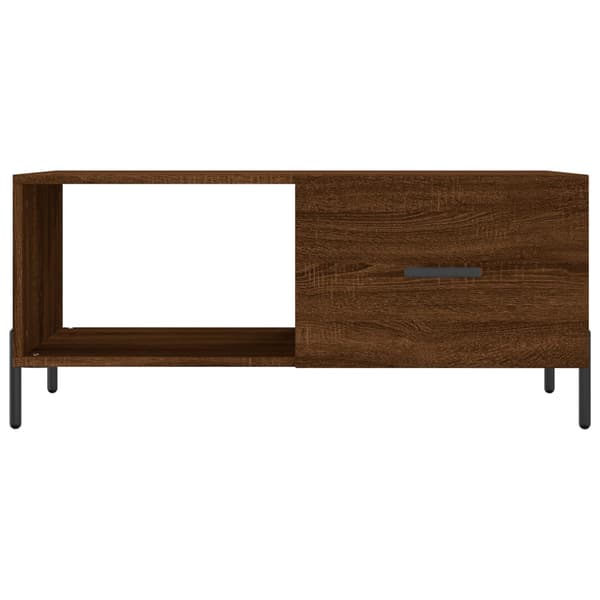 vidaXL sofabord brunt egetræ 90x50x40 cm