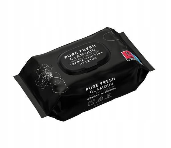 Sorte Pure Fresh vådservietter 110 stk. glamour sort universal