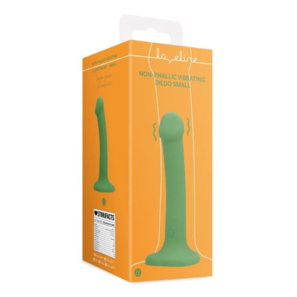Ei-fallosvärähtelevä dildo - Pieni - Metsänvihreä