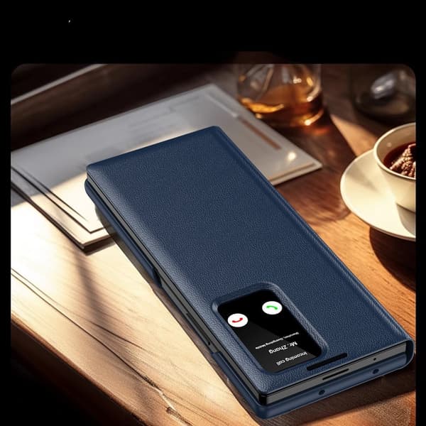 Samsung Z Fold6 5G Smart View Plånboksfodral, Marinblå