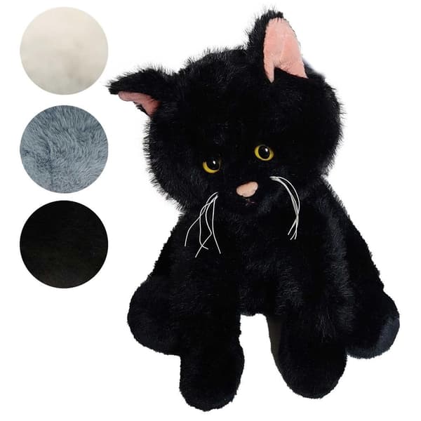 Plysch sittande katt 33cm mix