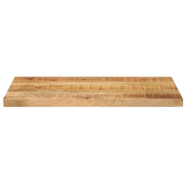 vidaXL sofabordplade 60x20x3,8 cm rektangulær ru mangotræ