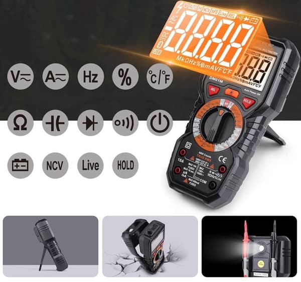 Tacklife DM01 digitalt multimeter