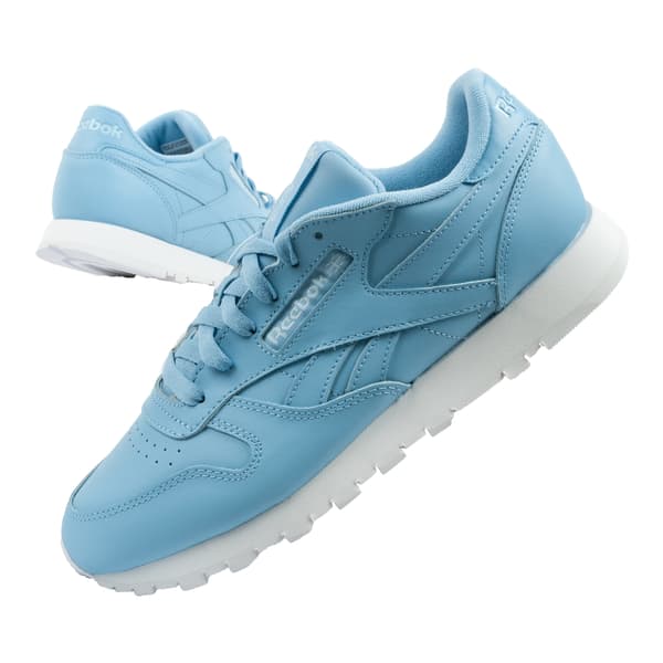 Reebok Wmns Classic Leather Sky Blue/White [EF3036] størrelse 35.5