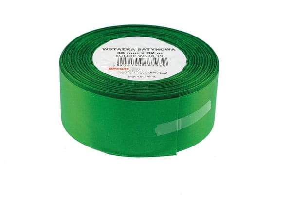 Grönt satinband 38mmx32m