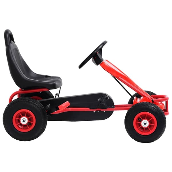 vidaXL Poljinkarting-auto ilmarenkailla, punainen