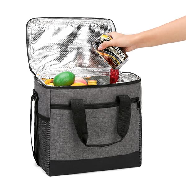 TERMO STRANDPICNICTASKE TIL MAD STOR GRÅ 16 LITER