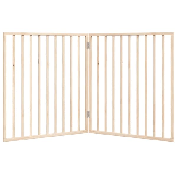 vidaXL foldbart sikkerhedsgitter til hunde, 2 paneler, 160 cm