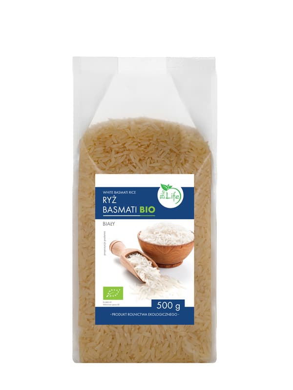Ekologiskt vitt basmatiris 500 g