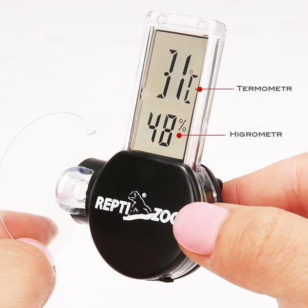 Repti-Zoo LCD IPX4 termometer og hygrometer