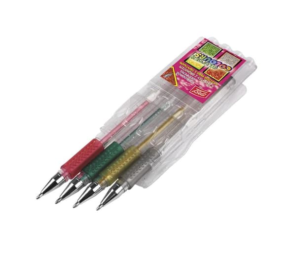 Glitter gelpen 4 farver EASY